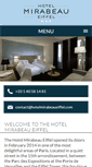 Mobile Screenshot of hotelmirabeaueiffel.com
